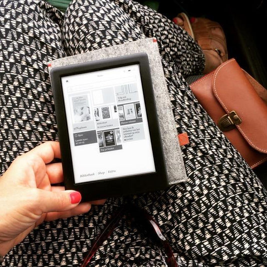 De 3 beste ereaders en hoe je daar de beste hoes bij kiest :) - Westerman Bags vilten tassen en hoezen. Dutch Design.