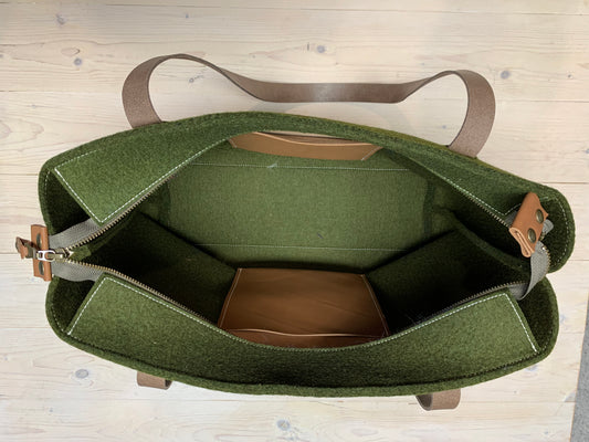 Grift XL bag felt - Anthracite - With zipper