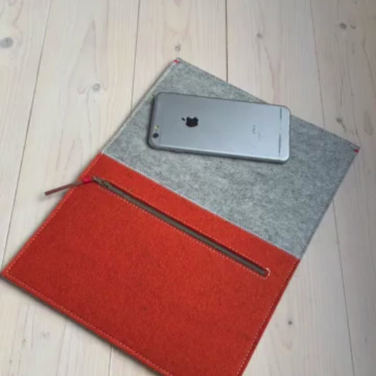 Macbook zipper - Felt sleeve with zipper pocket