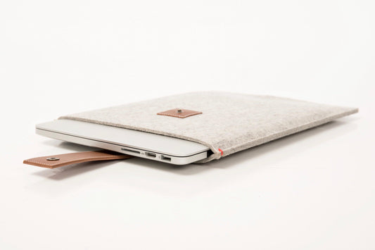 Macbook Pro 15 case hoes met leren sluiting