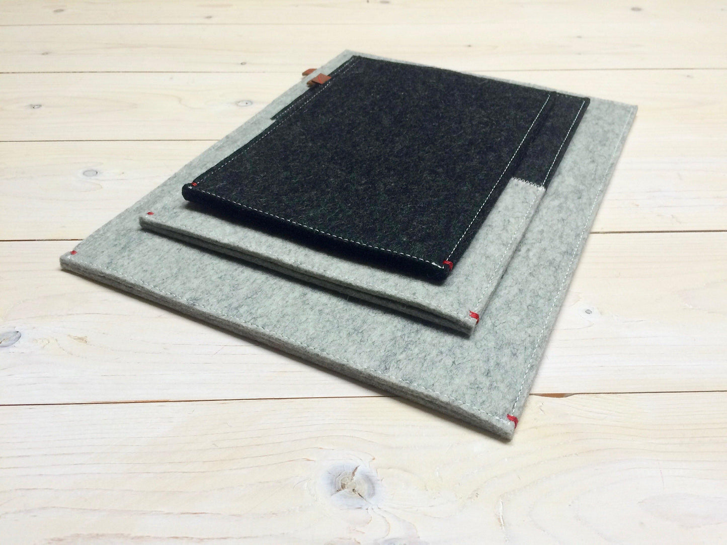 FUNCTIE serie - Zwart. Ipad Pro | Mini | Air - Westerman Bags vilten tassen en hoezen. Dutch Design.