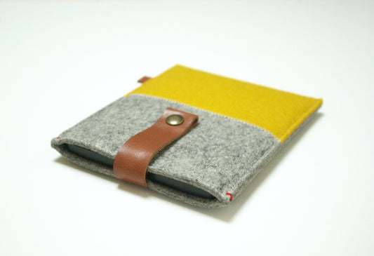 Kobo Aura hoes vilt met leren sluiting