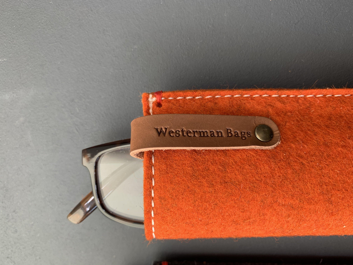 Brillenkoker - eye glasses case - Westerman Bags vilten tassen en hoezen. Dutch Design.