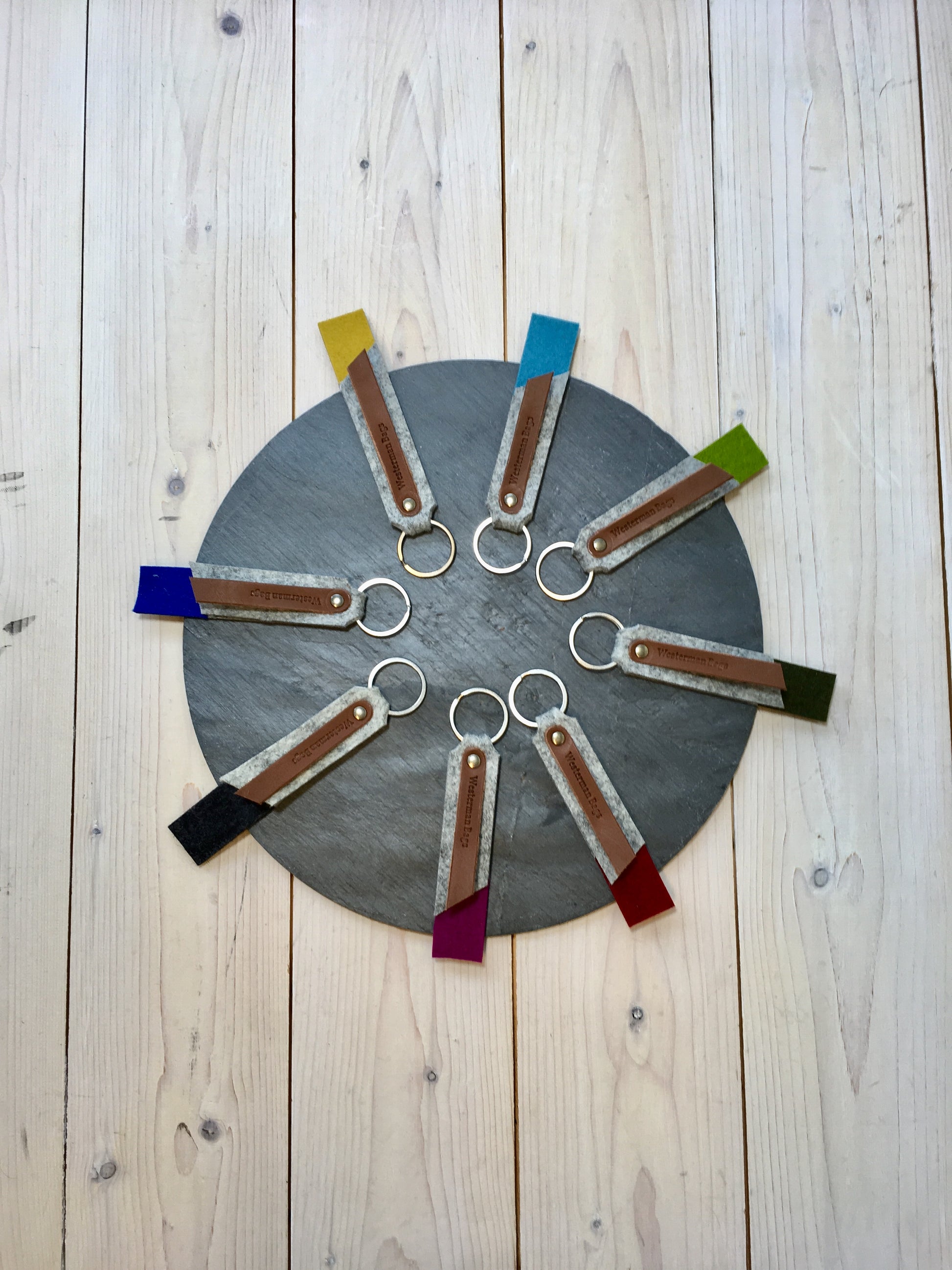 Vilten sleutelhanger - Westerman Bags vilten tassen en hoezen. Dutch Design.