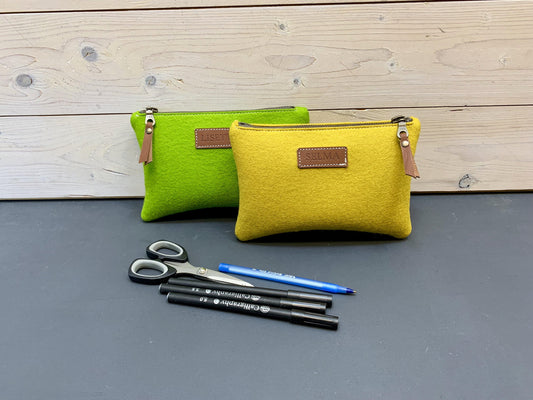 Vilten XL etui met naam - Westerman Bags vilten tassen en hoezen. Dutch Design.