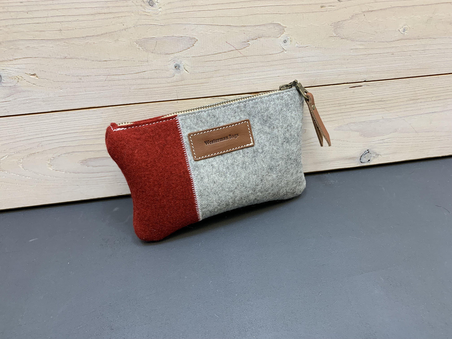 Vilten etui, felt pencil case, duurzaam wolvilt etui kado voor man