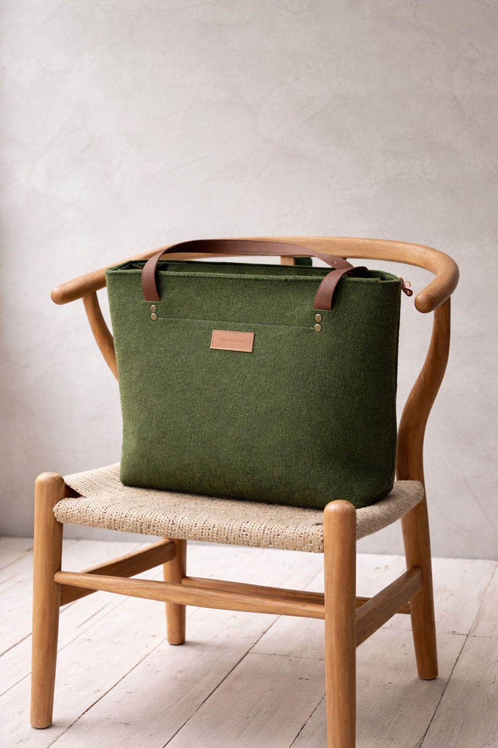 Grift XL bag felt - Anthracite - With zipper