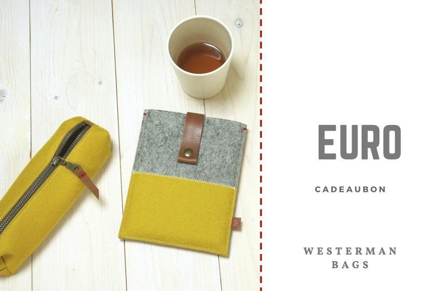 Cadeaubon digitaal - Westerman Bags vilten tassen en hoezen. Dutch Design.