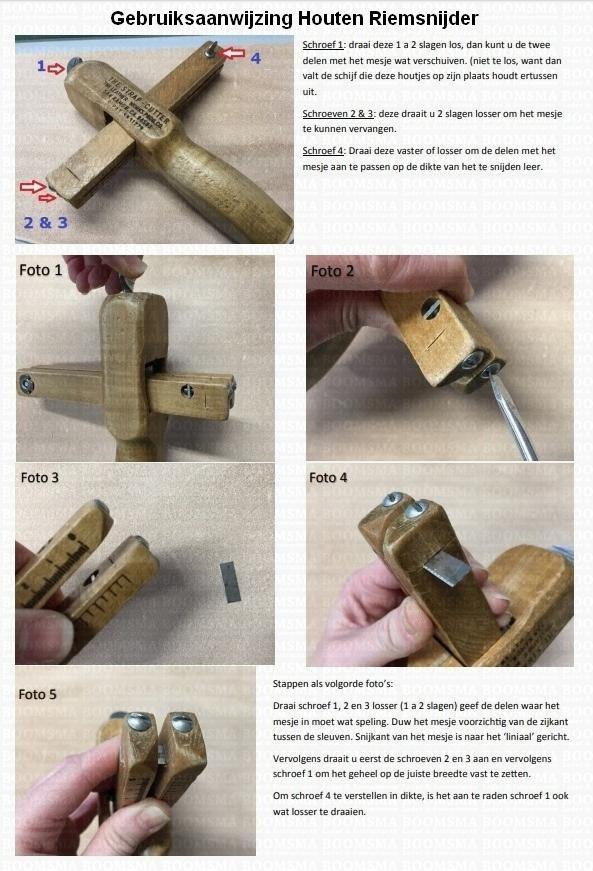 Riemsnijder - strapcutter - Westerman Bags vilten tassen en hoezen. Dutch Design.