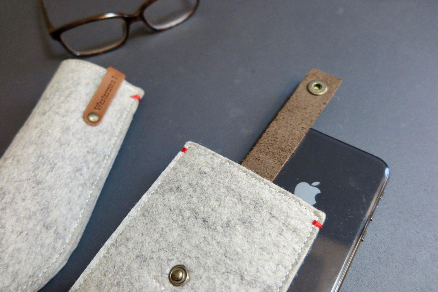 Felt cases dutch design for iPhone X by Westerman Bags