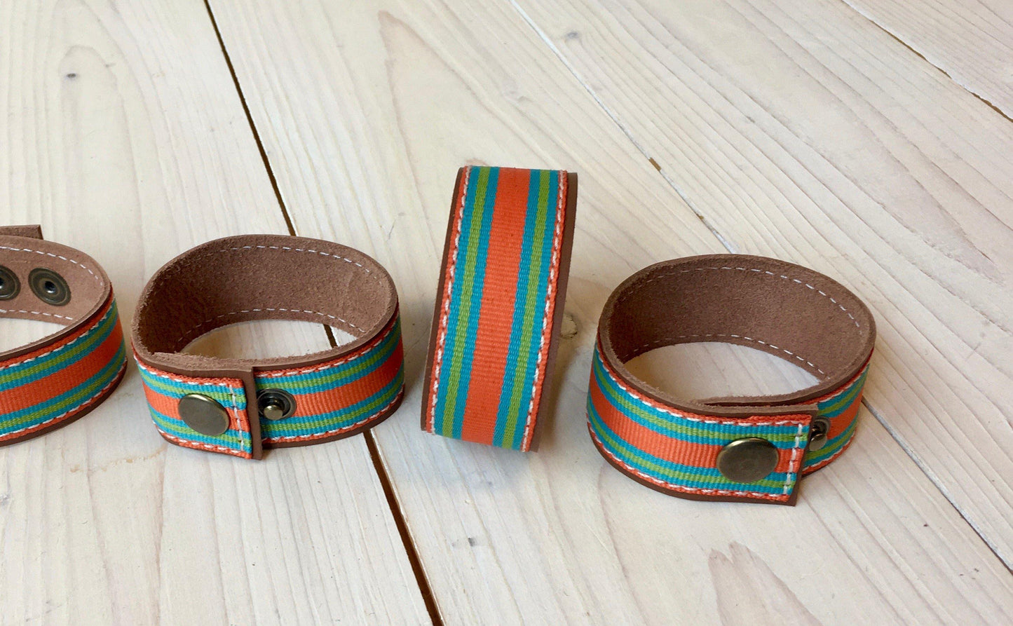 Leren jongens armband 