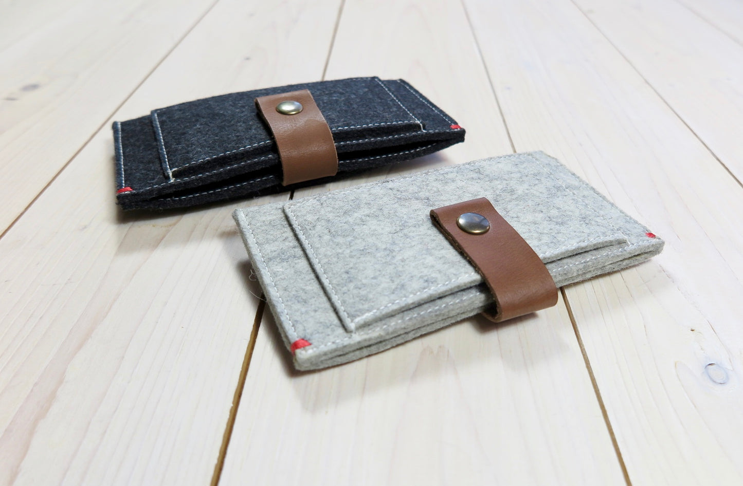 Iphone wallet vilt met extra vakjes