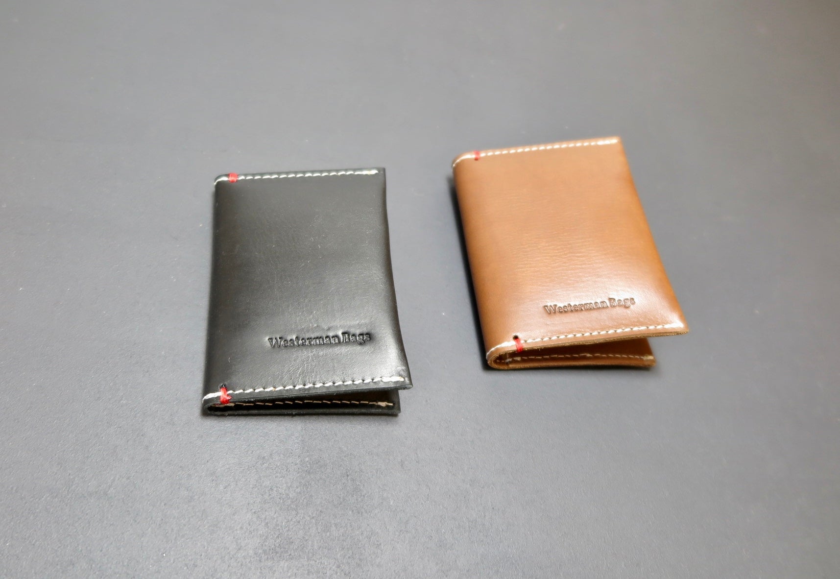 Credit card wallet case made of Vegetable tanned leather 