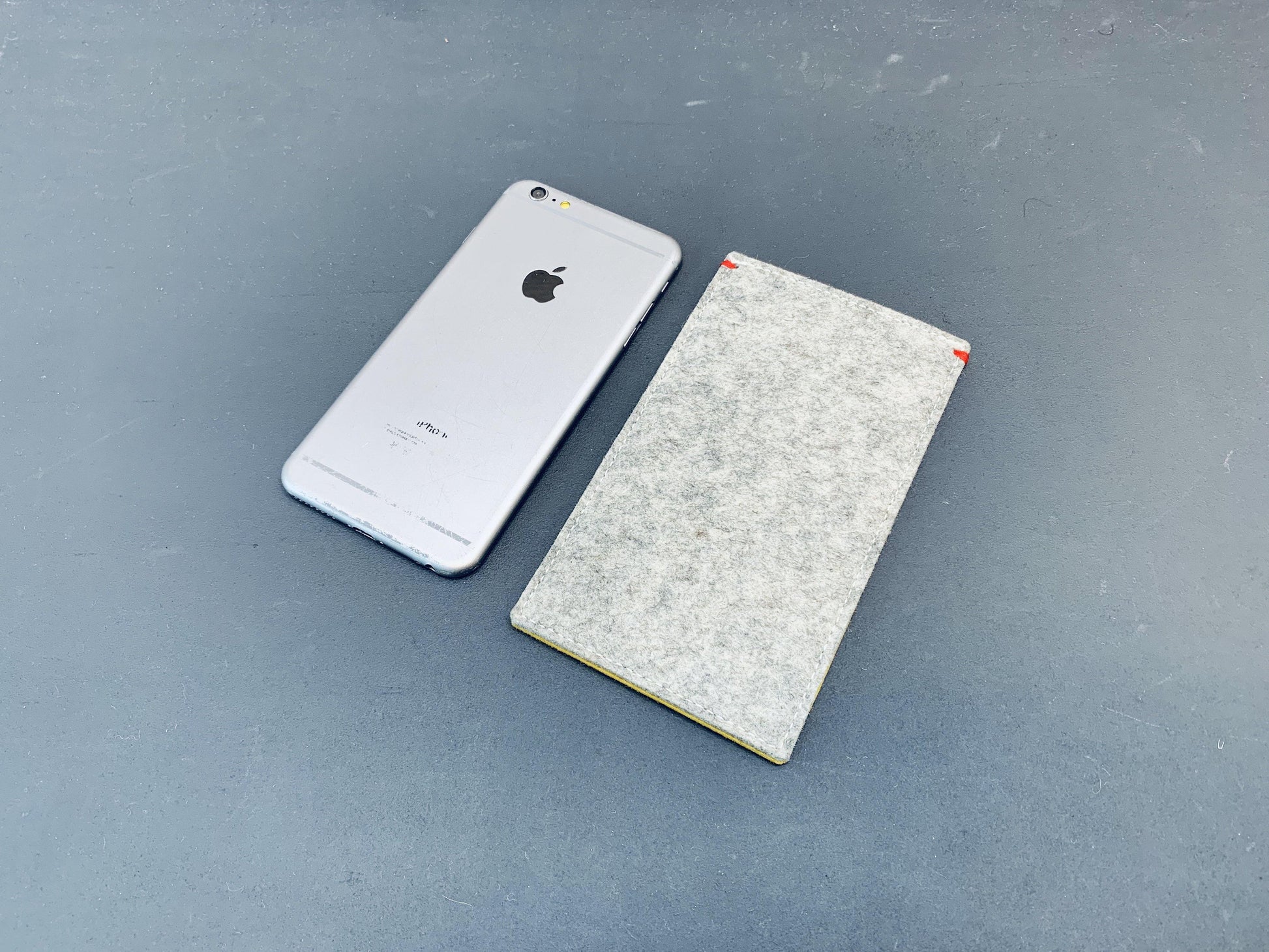iPhone Xsmax felt sleeve case in grey by Westerman bags