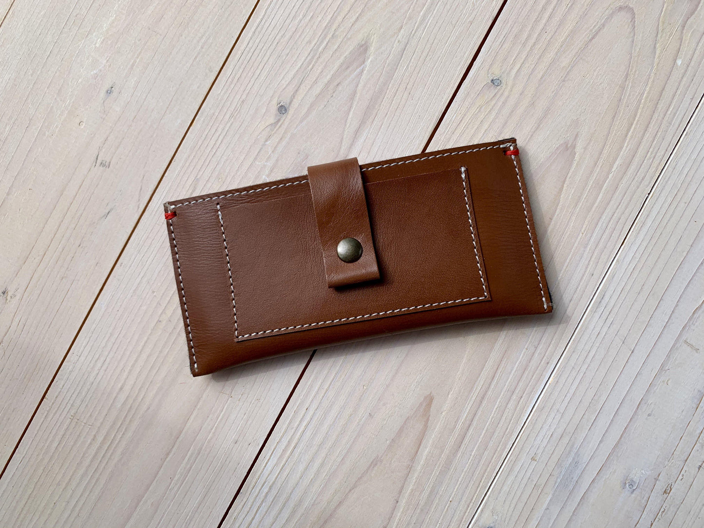 Iphone Wallet Cognac leer - Westerman Bags vilten tassen en hoezen. Dutch Design.